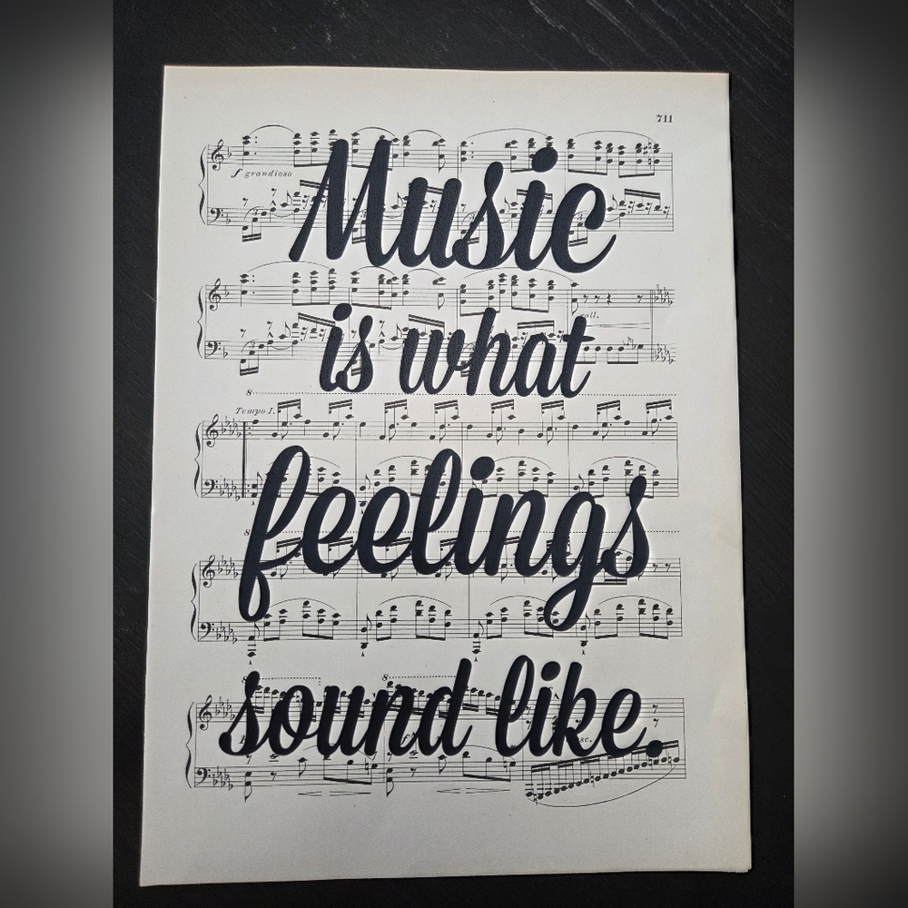 Music Quote Art Print